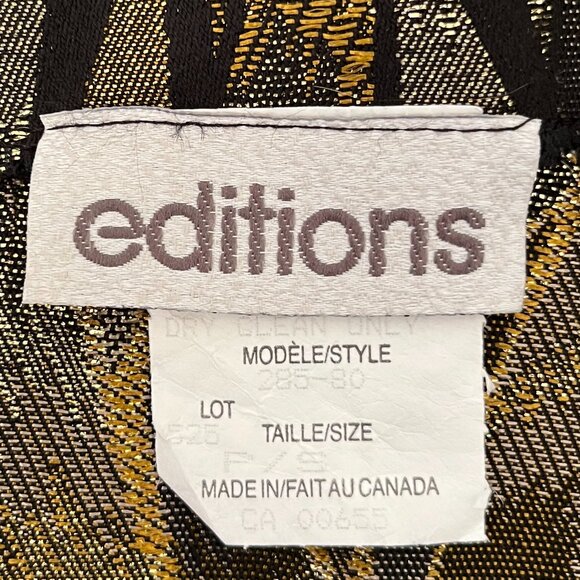 Vintage 3/4 Sleeve Metallic Bolero, Size Small - Picture 5 of 8